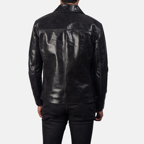 Mystical Black Leather Jacket - Image 6