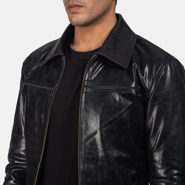 Mystical Black Leather Jacket - Image 7